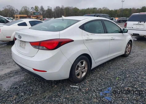 2015 Hyundai Elantra Se from USA, damaged, VIN 5NPDH4AE6FH591555